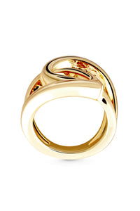 Thumbnail for JOURNEY Ring. Interlinked hoops ring, size US7, 18K gold vermeil, handmade, hypoallergenic, water-resistant